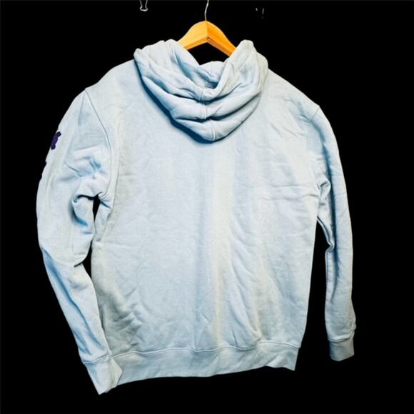 Liquid Blue Grateful Dead Logo Print Lightweight Hoodie in Sky Blue Size Medium - Picture 5 of 8